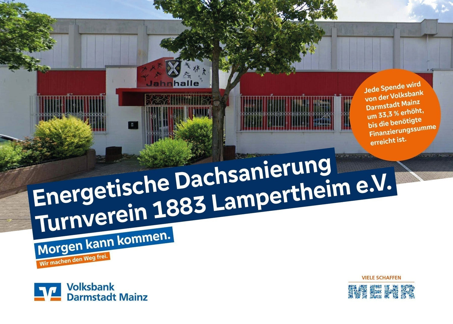 Gemeinsam das Hallendach retten – für unsere Zukunft!