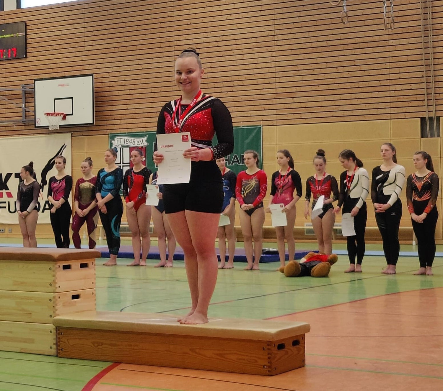 Hessische Landesfinals der Turnerinnen mit Leonie Langner