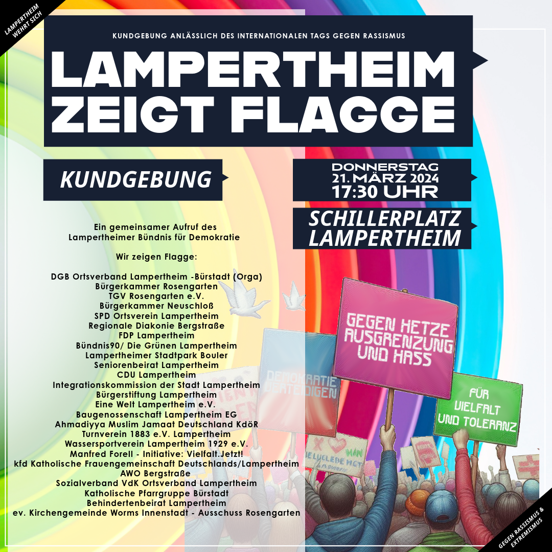 Lampertheim zeigt Flagge
