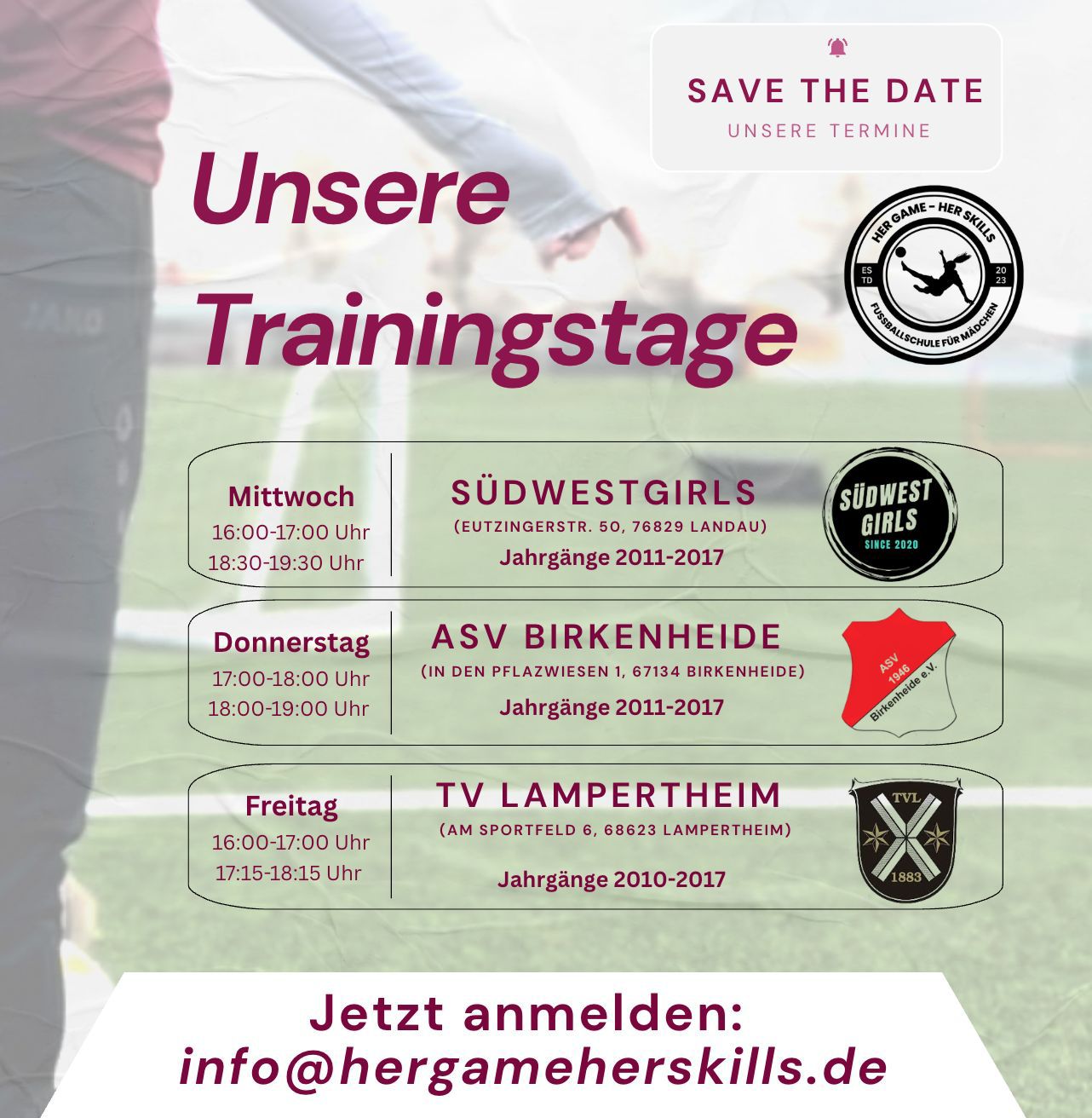 Kompaktes Stützpunkttraining für Mädchen beim TV Lampertheim – powered by hergameherskills